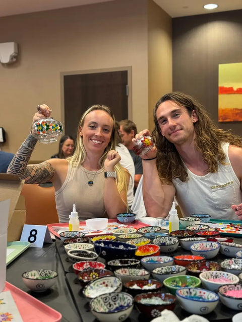 Mosaic Art Class Raleigh - Craft for Art Turkish Mosaic Lamp Workshop