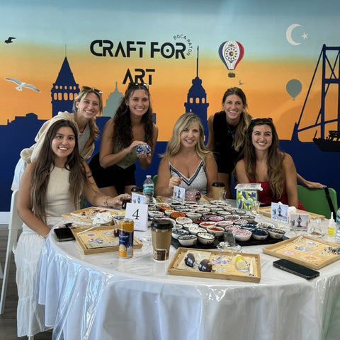 Boca Raton Mosaic Art Classes - Craft for Art Turkish Mosaic Lamp Workshop