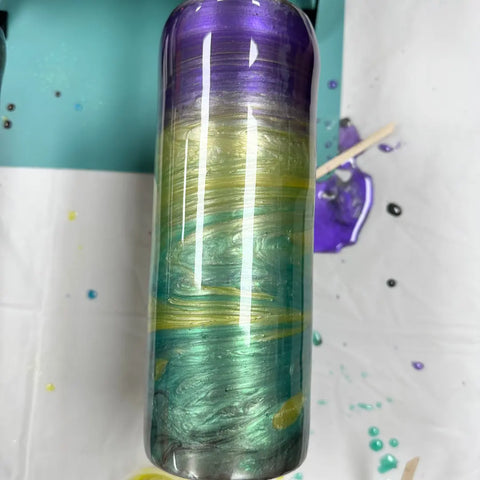 Tumbler Making Class with Resin Art in Boca Raton - Craft for Art Turkish Mosaic Lamp Workshop