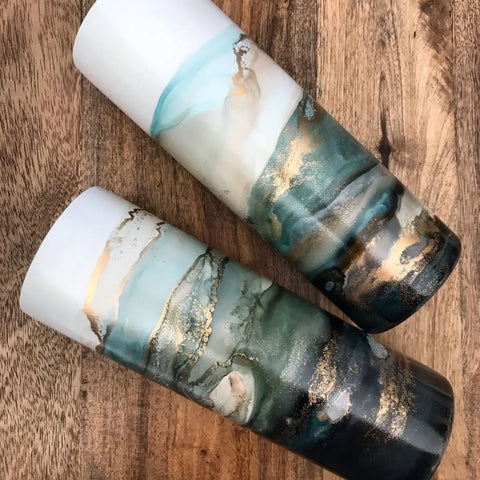 Tumbler Making Class with Resin Art in Boca Raton - Craft for Art Turkish Mosaic Lamp Workshop