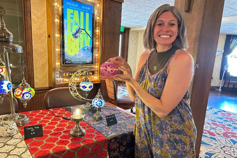 Fort Myers Mosaic Art Classes - Craft for Art Turkish Mosaic Lamp Workshop