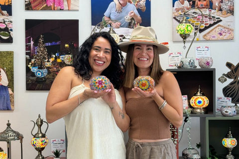 Indianapolis Mosaic Art Classes - Craft for Art Turkish Mosaic Lamp Workshop