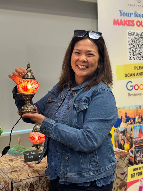 Orlando Mosaic Art Classes - Craft for Art Turkish Mosaic Lamp Workshop