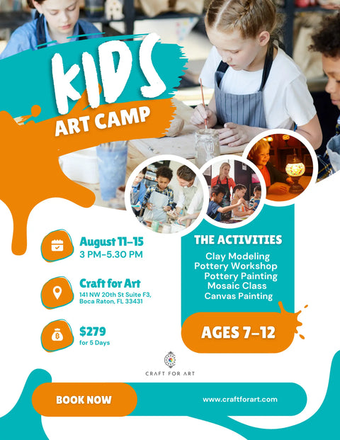 Creative Kids Camp: Art for Kids - Craft for Art Turkish Mosaic Lamp Workshop