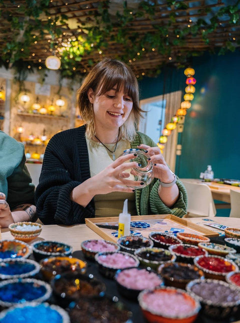 Craft for Art Special Event - Craft for Art Turkish Mosaic Lamp Workshop