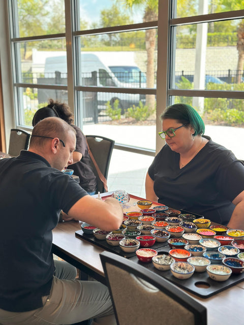 Winter Haven Mosaic Art Classes - Craft for Art Turkish Mosaic Lamp Workshop