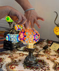 Asheville Mosaic Art Classes | Turkish Mosaic Lamp Workshop | Craft for Art - Craft for Art Turkish Mosaic Lamp Workshop