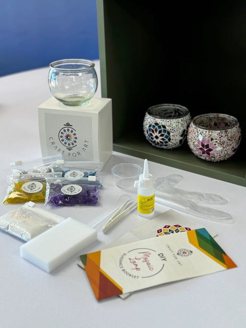 Candle Holder Homekit - Craft for Art Turkish Mosaic Lamp Workshop