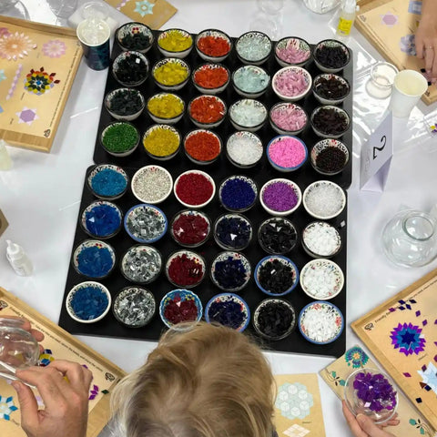 Fort Myers Mosaic Art Classes - Craft for Art Turkish Mosaic Lamp Workshop