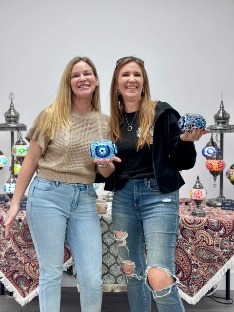 Boca Raton Mosaic Art Classes - Craft for Art Turkish Mosaic Lamp Workshop