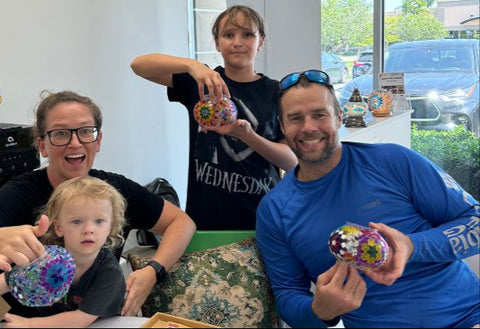 Greenville Mosaic Art Classes - Craft for Art Turkish Mosaic Lamp Workshop