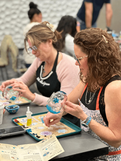 Fort Myers Mosaic Art Classes - Craft for Art Turkish Mosaic Lamp Workshop