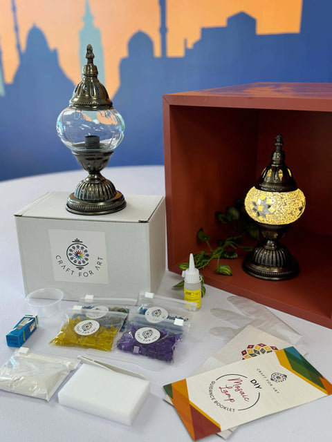 Mini Table Lamp Homekit - Craft for Art Turkish Mosaic Lamp Workshop