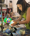 Montgomery Mosaic Art Classes - Craft for Art Turkish Mosaic Lamp Workshop