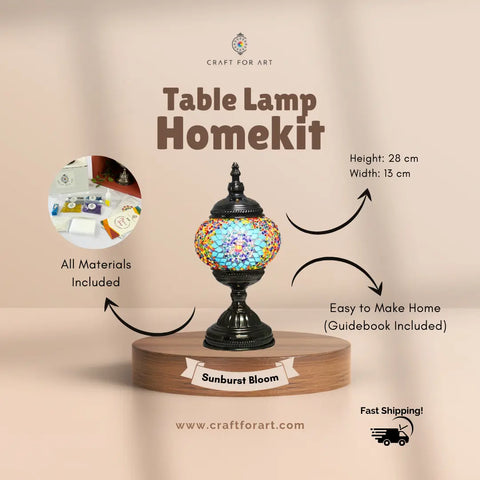 Table Lamp Homekit - Craft for Art Turkish Mosaic Lamp Workshop