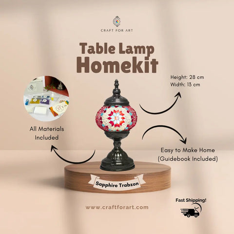 Table Lamp Homekit - Craft for Art Turkish Mosaic Lamp Workshop