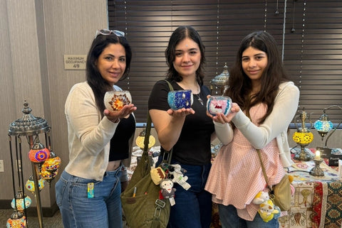 Orlando Mosaic Art Classes - Craft for Art Turkish Mosaic Lamp Workshop