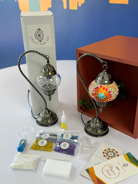 Swan Lamp Homekit - Craft for Art Turkish Mosaic Lamp Workshop