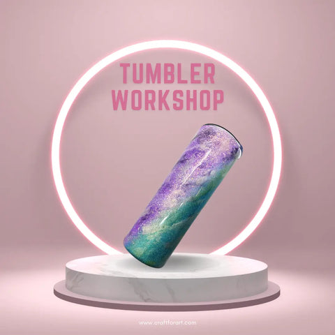 Tumbler Making Class with Resin Art in Boca Raton - Craft for Art Turkish Mosaic Lamp Workshop